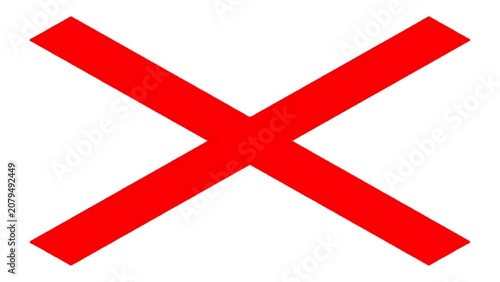 Large Red X Mark Symbol