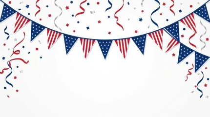 Patriotic Bunting Celebration Background