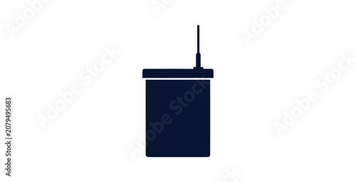Photos Minimal Walkie Talkie Silhouette Vector