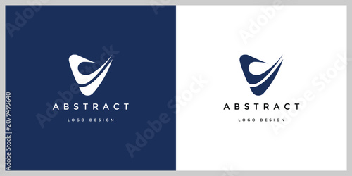 Letters v and i or SJ abstract Company logo design. Premium business logotype. Graphic alphabet symbol for corporate business identity.