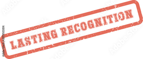 Fotografía A Distinct Red Rubber Stamp Effect Symbolizing Significant Lasting Recognition A