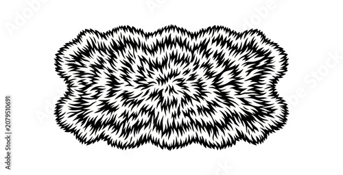 Fotografía Abstract Shaggy Fur Vector Texture