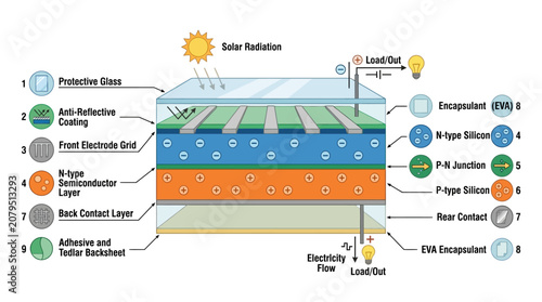 Solar Cell Diagram: Photovoltaic Energy Conversion Explained