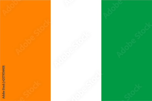 Cote d'Ivoire national Flag in high resolution