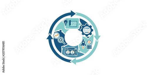 Software Development Lifecycle Infographic Vector