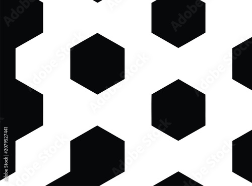 set of black and white geometric shapes