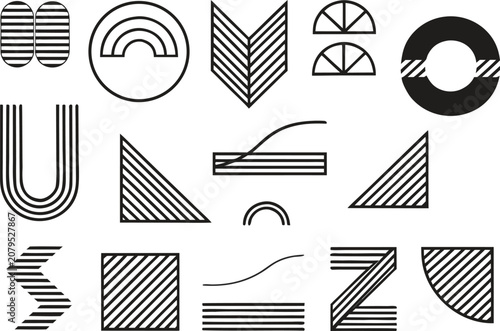 seamless pattern with arrows and symbols