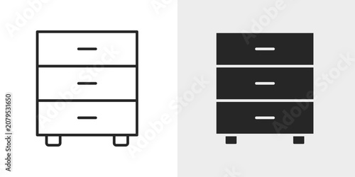 Drawer Icon represents a slide-out navigation panel.