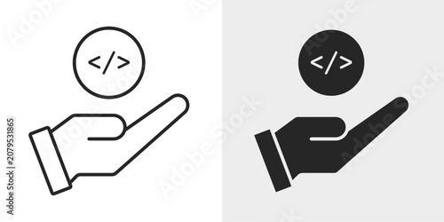 Canvastavla Developer Handoff Icon represents transferring designs to development