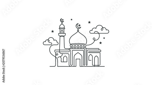 Mosque Building Architecture Islamic Religion.
