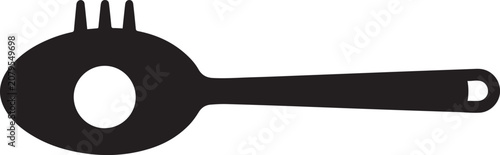 Foto Spoon with prongs and spaghetti hole Kitchen tool