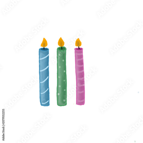 colorfull candle