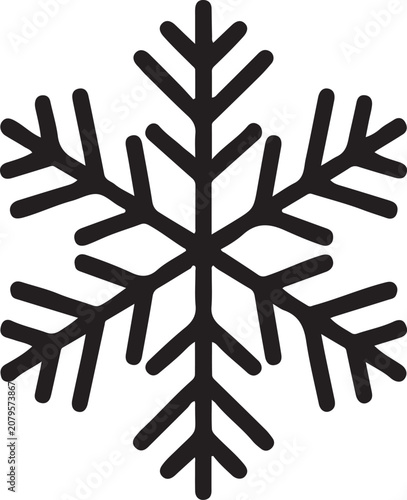 Black snowflake icon