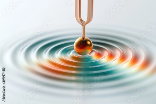 Concept of Tuning the Nervous System Using a Tuning Fork and Resonance Waves to Reach the Right Frequency for Regulation in Abstract Form