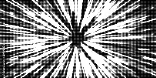 Fotografie Halftone line gradient texture