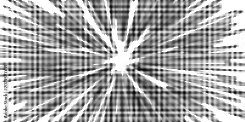 Obraz na plátně Halftone line gradient texture