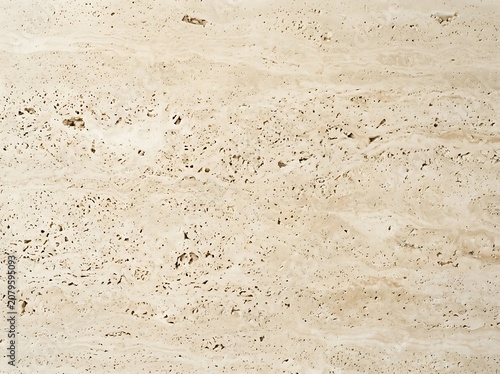 Natural Beige Travertine Stone Texture. Porous Marble Background for Architecture, Design, and Luxury Decor.