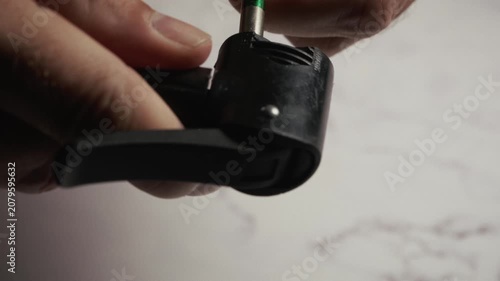 Slow Motion Close-Up of Inflating a Flat Bicycle Tire