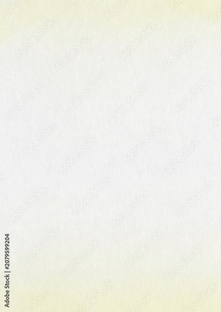 Fototapeta premium Soft yellow pastel watercolor background with delicate paper texture and smooth gradient. Elegant minimal backdrop for invitations, branding, stationery, wedding and creative projects.
