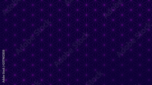 An abstract geometric background in purple tones with a hexagonal pattern creates a modern digital style. This illustration is perfect for technology backgrounds, corporate, and design projects.