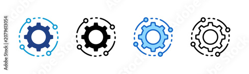 Multiple style collection icon of System Configuration