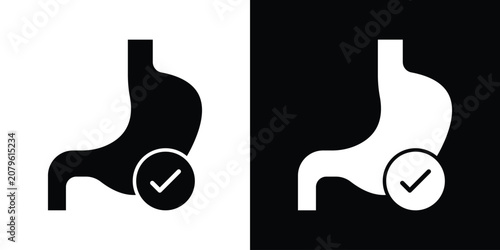 Cuadro en lienzo Digestion icon