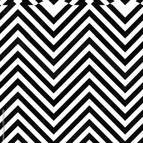 Seamless black and white graphic seamless pattern creating optical illusion. Abstract repeating pattern with curved lines forming a dynamic visual effect