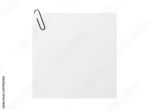 Simple paper clip icon on white