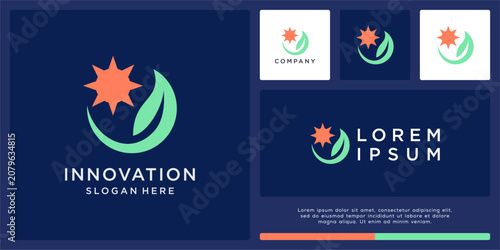 Innovation energy logo design template