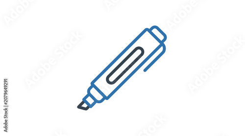 Highlighter Pen Outline Icon