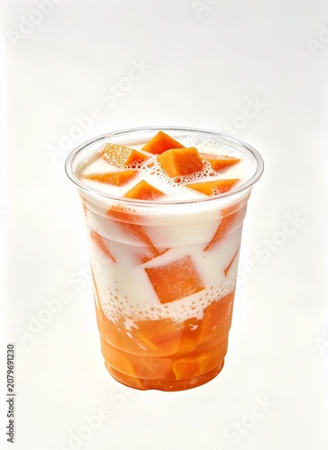 glass of mango juice