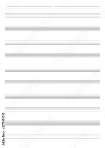 Blank Guitar Tablature Sheet / Guitar Tab Template
