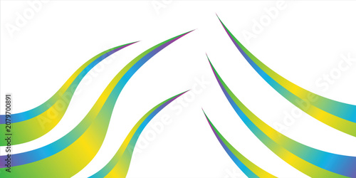 Dynamic Color Lines Splashes Pattern. Vector Background with Flowing Rainbow Lines. Curve and Wave Swirl Ribbons Bg.