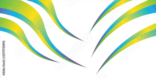 Dynamic Color Lines Splashes Pattern. Vector Background with Flowing Rainbow Lines. Curve and Wave Swirl Ribbons Bg.