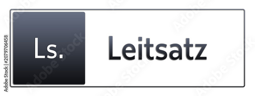 Ls. - Leitsatz - Jura Rechts Abkürzung