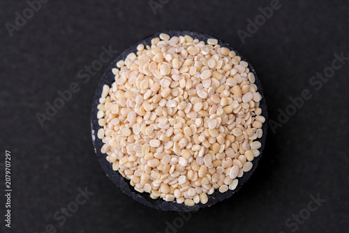 Photography White Urad Dal (Split Black Gram Without Skin) Close Up Photos