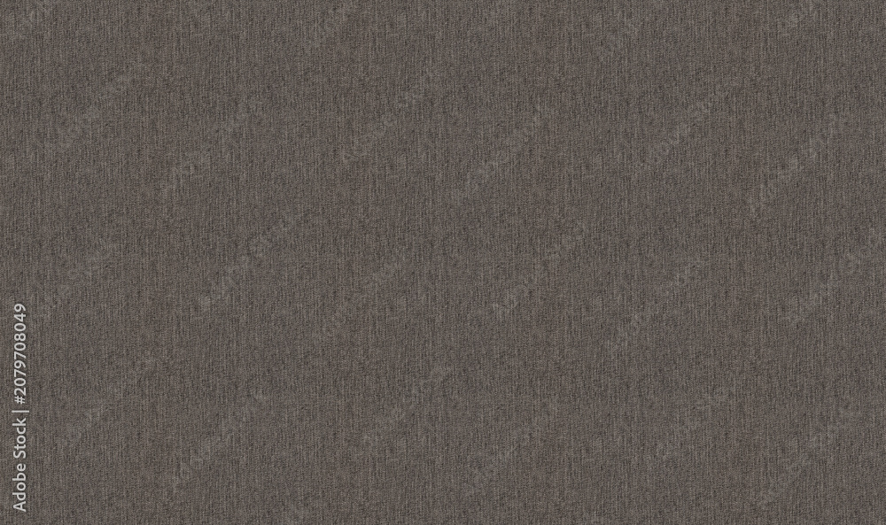 Fototapeta premium Charcoal brown cotton fabric texture. Minimalist vertical pattern woven cloth background for modern furniture upholstery, wallpaper, and fashion design.