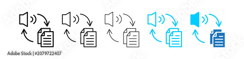 Fotografia Speech Synthesis defferent icon