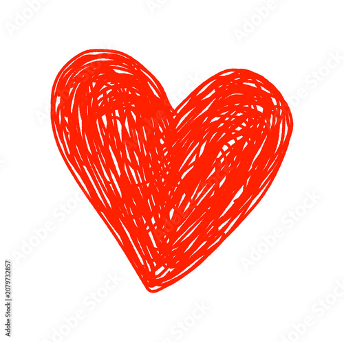 red heart shape
