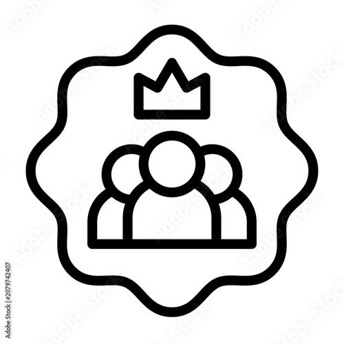 Fan Membership icon line