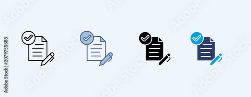 Foto Comply Multiple Icon Illustration Vector