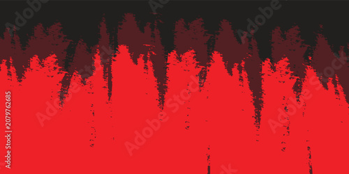 Fotografie Abstract isolated fiery glowing particles on a black background fly up
