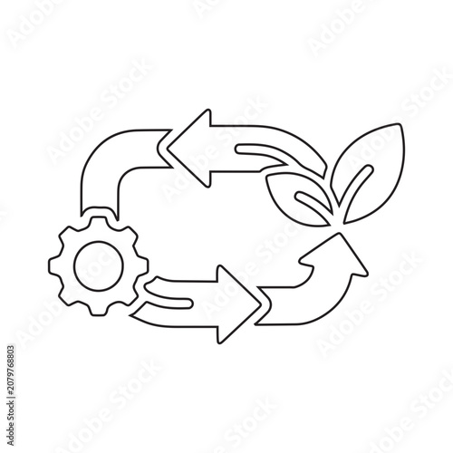 Eco Industrial Loop Icon