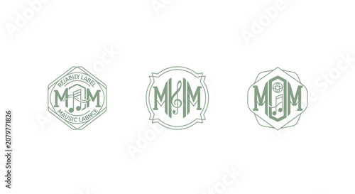 Elegant Monogram Logo Design with Intricate Borders.