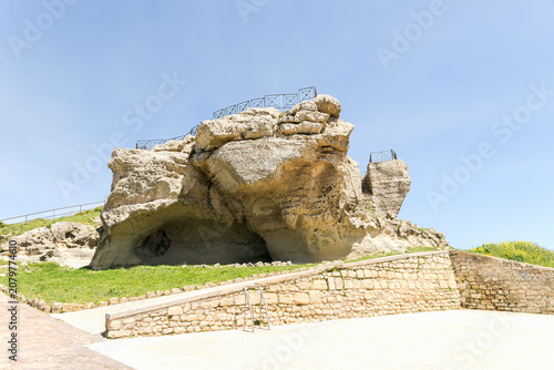 Natural Sigths of The Cerere Rock (Rocca di Cerere) in Enna, Sicily, Italy.