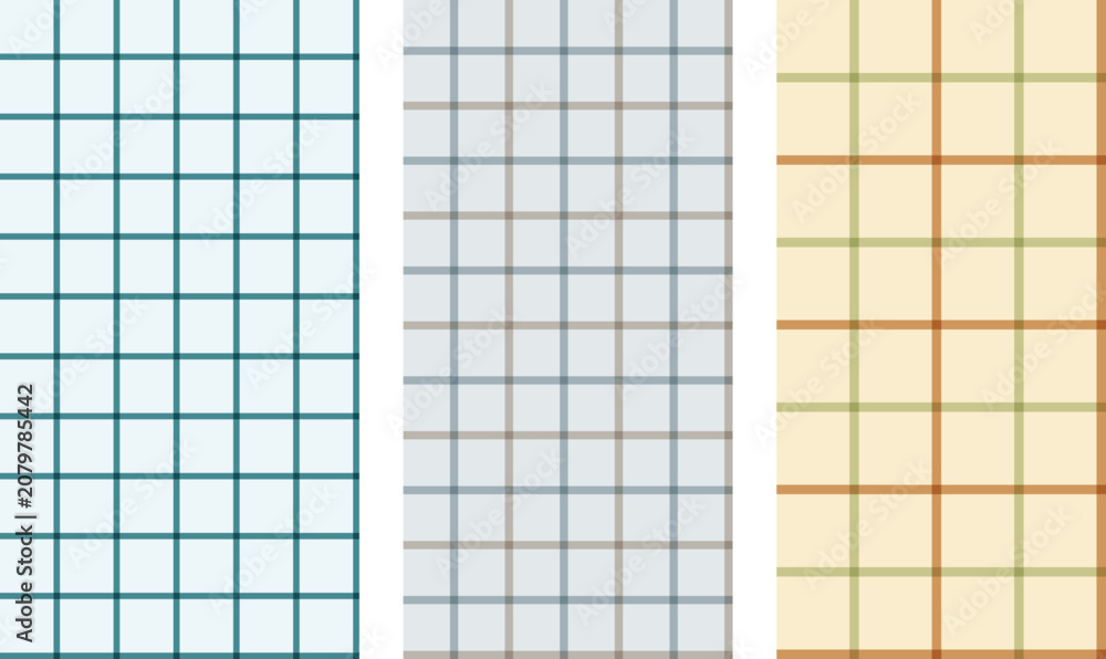 Fototapeta premium Seamless Grid Pattern Collection for Design Projects