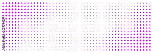 Tableau sur toile Abstract Dot Pattern in Purple and White