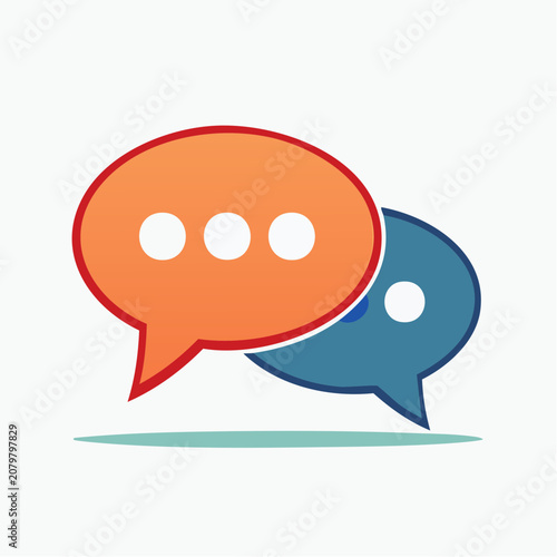 Two Speech Bubbles Icon