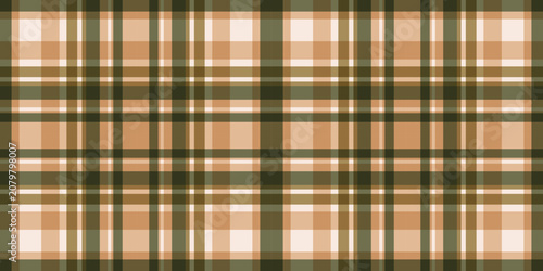 Tableau sur toile Seamless Plaid Pattern in Earth Tones