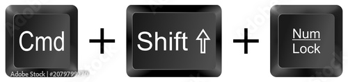 Canvastavla command shift num lock computer keyboard shortcut key button 3d icon symbol sign